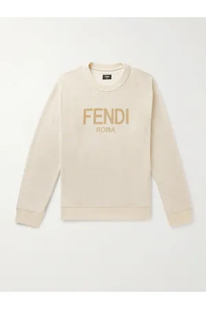 Fendi Logo-Print Cotton-Blend Terry Sweatshirt