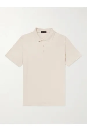 THEORY Men Polo Shirts - Bron Slubbed Cotton-Jersey Polo Shirt