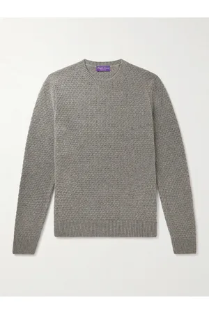 Ralph Lauren Honeycomb-Knit Cashmere Sweater