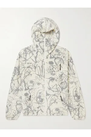 McQ Printed Crinkled-Shell Hooded Jacket