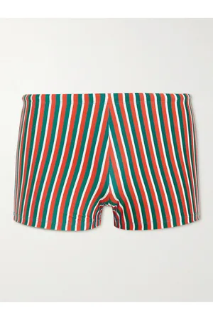 Orlebar Brown Bassett Slim-Fit Short-Length Striped Swim Shorts