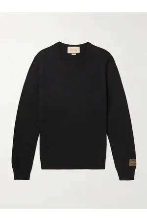 Gucci Logo-Jacquard Cashmere and Wool-Blend Sweater