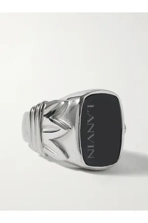 Lanvin Tone and Enamel Ring