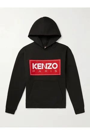 Kenzo Logo-Appliquéd Stretch-Cotton Jersey Hoodie