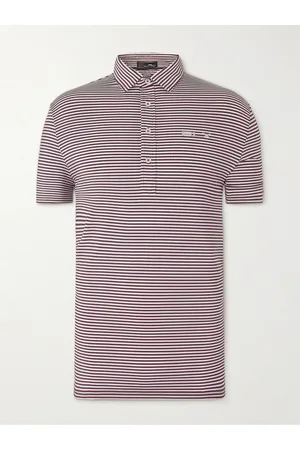 Ralph Lauren Striped Logo-Print Recycled Jersey Polo Shirt