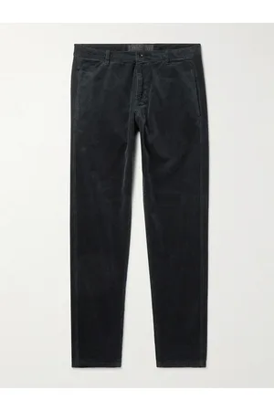 Aspesi Straight-Leg Garment-Dyed Cotton-Corduroy Trousers