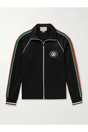 Gucci Logo-Appliquéd Striped Tech-Jersey Track Jacket