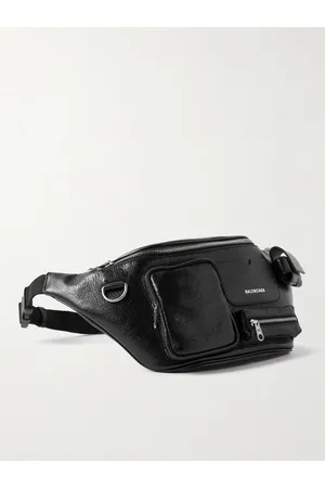 Balenciaga Men Belts - Superbusy Full-Grain Leather Belt Bag