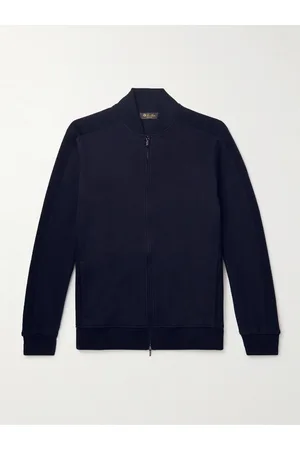 Loro Piana Whitney Cotton, Silk and Cashmere-Blend Zip-Up Sweatshirt