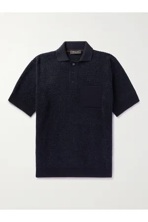 Loro Piana Slim-Fit Cashmere and Silk-Blend Chenille Polo Shirt