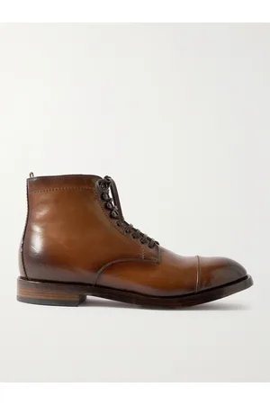 Officine creative Temple Burnished-Leather Boots