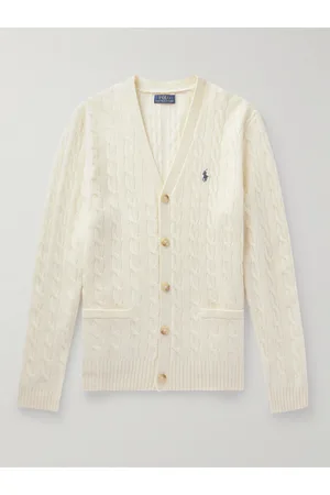 Ralph Lauren Cable-Knit Wool and Cashmere-Blend Cardigan