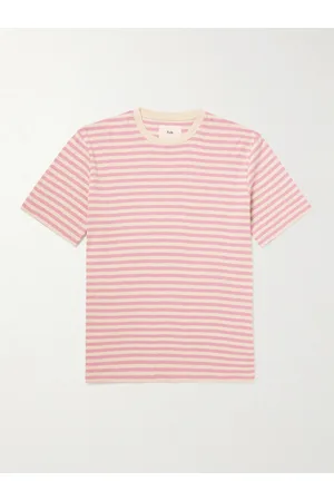 Folk Striped Slub Cotton-Jersey T-Shirt