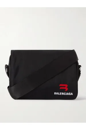 Balenciaga Explorer S Logo-Embroidered Recycled-Nylon Messenger Bag