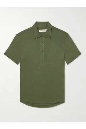 Orlebar Brown Sebastian Stretch Cotton and Cashmere-Blend Polo Shirt