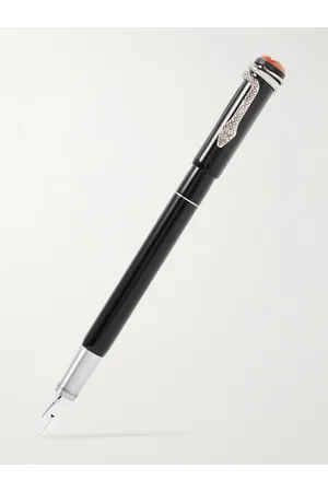 Montblanc Heritage Collection Rouge et Noir Silver-Tone and Resin Fountain Pen