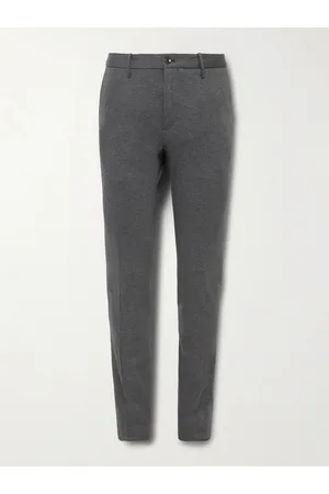 Incotex Slim-Fit Double-Faced Cotton-Blend Trousers