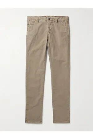 Incotex Men Skinny Pants - Slim-Fit Garment-Dyed Cotton-Blend Twill Trousers