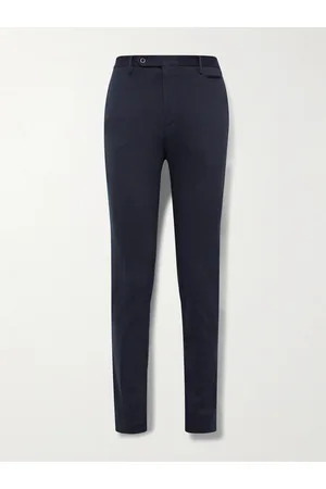 Incotex Venezia 1951 Slim-Fit Straight-Leg Double-Faced Cotton-Blend Trousers
