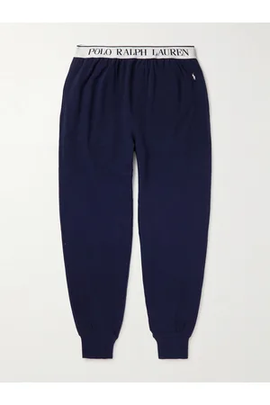 Ralph Lauren Tapered Logo-Detailed Cotton-Blend Jersey Pyjama Trousers