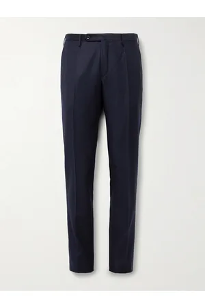 Incotex Venezia 1951 Slim-Fit Worsted Wool-Flannel Trousers
