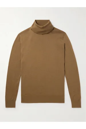 Loro Piana Men Jumpers - Dolcevita Slim-Fit Virgin Wool Rollneck Sweater