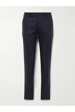 Incotex Venezia 1951 Slim-Fit Worsted Wool-Flannel Trousers