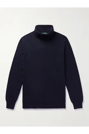 Incotex Men Jumpers - Slim-Fit Virgin Wool and Cashmere-Blend Rollneck Sweater