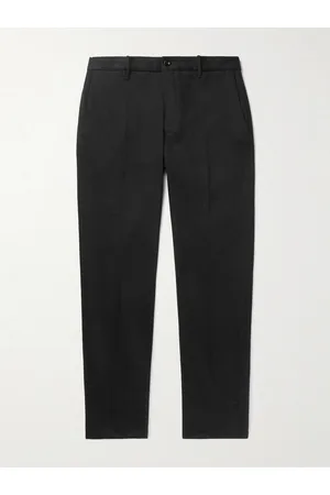 Incotex Slim-Fit Double-Faced Cotton-Blend Trousers