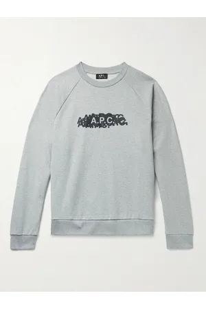 A.P.C. Logo-Print Cotton-Jersey Sweatshirt