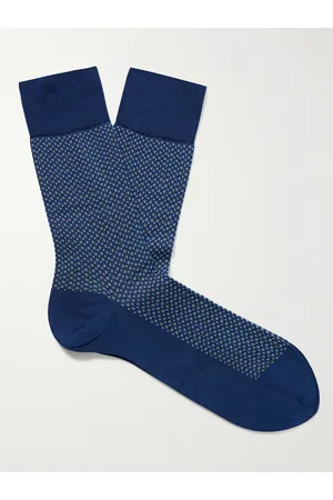 Falke Uptown Cotton-Blend Jacquard Socks