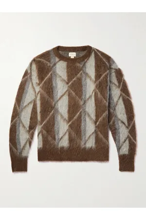 Bellerose Men Jumpers - Dinom Checked Wool Sweater