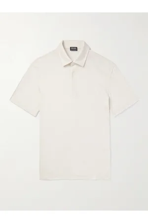 Z Zegna Wool-Piqué Polo Shirt