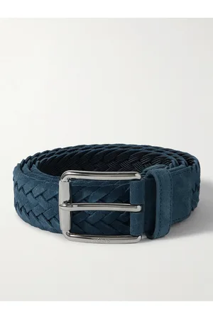 Tod's 3cm Woven Suede Belt
