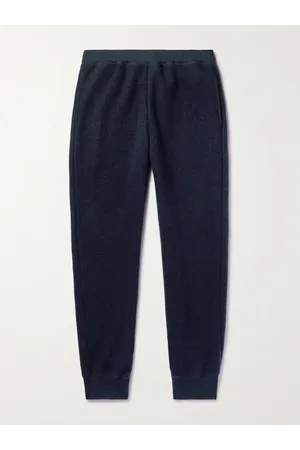 Tod's Men Trousers - Tapered Shell-Trimmed Cashmere and Virgin Wool-Blend Sweatpants