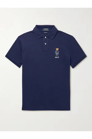 Ralph Lauren Slim-Fit Embroidered Cotton-Piqué Polo Shirt