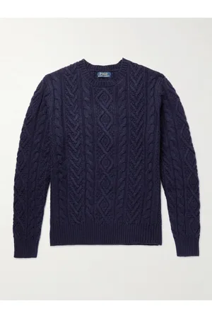 Ralph Lauren Cable-Knit Wool and Cashmere-Blend Sweater