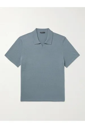 James Perse Recycled-Cashmere Polo Shirt