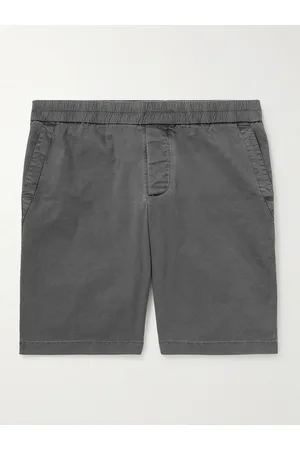 James Perse Straight-Leg Stretch Supima Cotton-Canvas Shorts