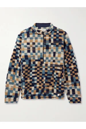 Folk Warp Checkerboard Fleece Jacket