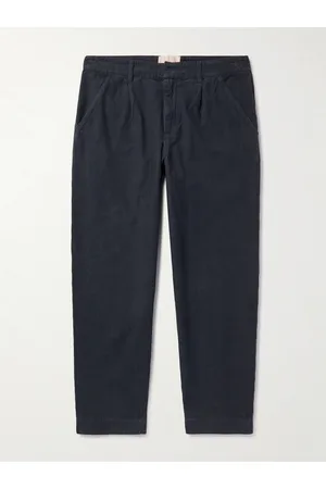 Folk Tapered Cotton-Twill Trousers