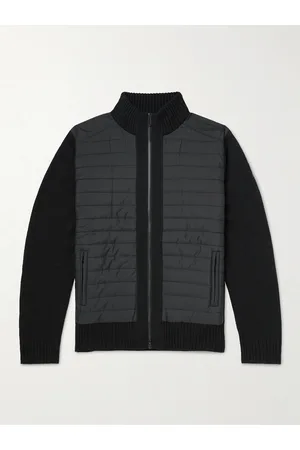 Belstaff Kingston Wool and Quilted Shell Zip-Up Sweatshirt