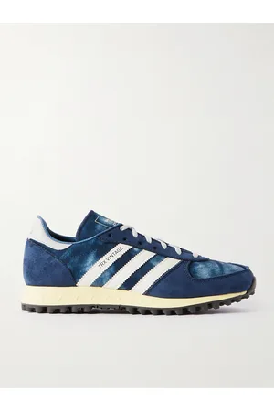 adidas TRX Faux Suede and Faux Leather-Trimmed Tie-Dyed Canvas Sneakers