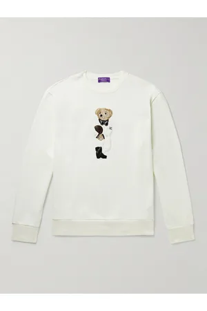 Ralph Lauren Logo-Appliqued Fleece-Back Cotton-Blend Jersey Sweatshirt