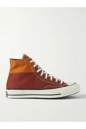Converse Chuck 70 Colour-Block Recycled Canvas High-Top Sneakers