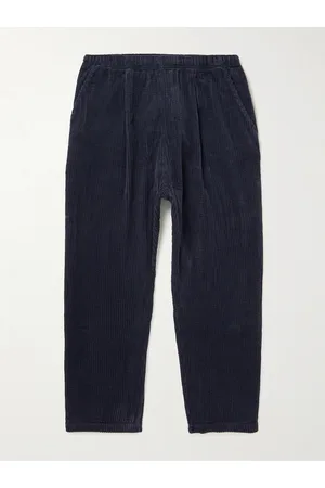 Universal Works Kyoto Tapered Pleated Cotton-Corduroy Trousers
