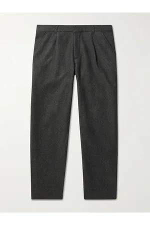Folk Men Formal Pants - Signal Tapered Wool-Blend Twill Trousers