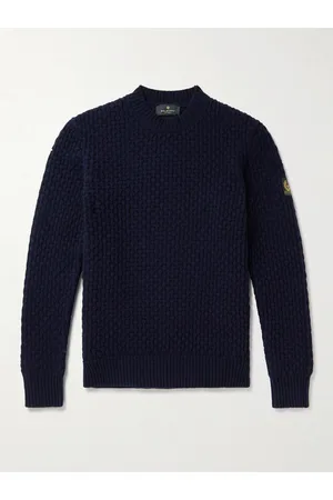Belstaff Submarine Cable-Knit Wool Sweater