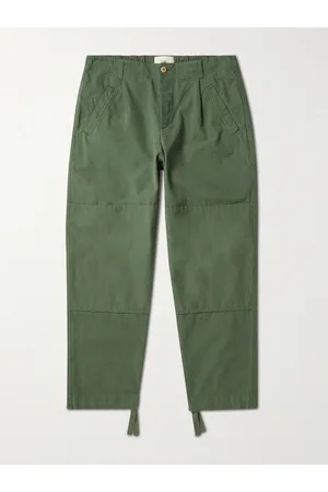 Folk Assembly Brushed Cotton-Twill Trousers
