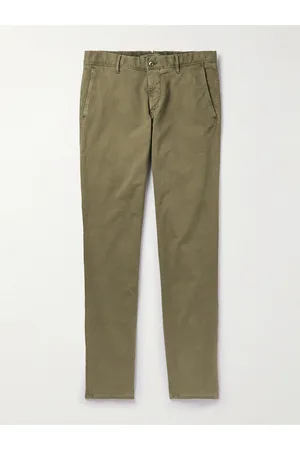 Incotex Men Skinny Pants - Slim-Fit Stretch Cotton-Blend Trousers